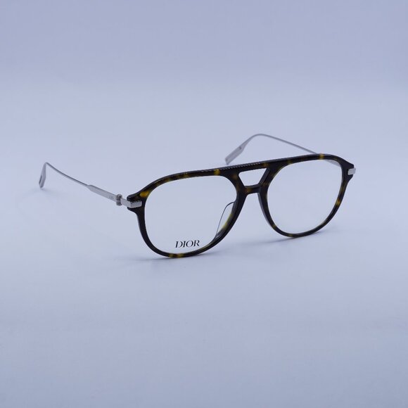 Dior NEODIORO S3I 2300 Eyeglasses Dark Havana/Silver 55mm Aviator Frame - Picture 1 of 10